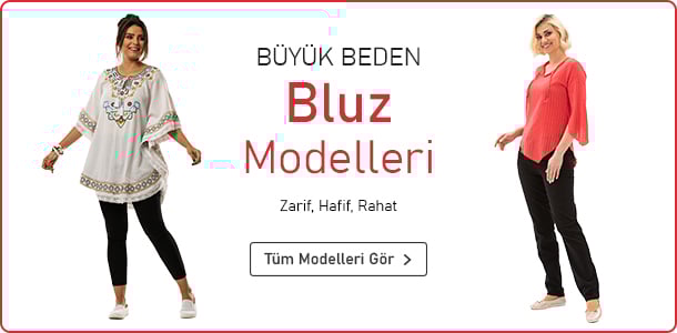 Büyük Beden Bluz Modelleri